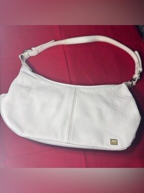 The Sak Cream Pebbled Leather Shoulder Bag EPC
